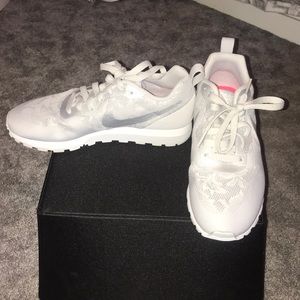 NIKE Gray with Silver Detail Sneakers